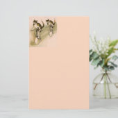 Oude katten op fietsen briefpapier (Staand voorkant)