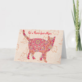 Oude Kattenprintkaart - Perfecte Moederdagkaart Kaart