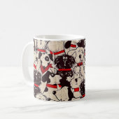Oude Kattenstof Mok (Voorkant links)
