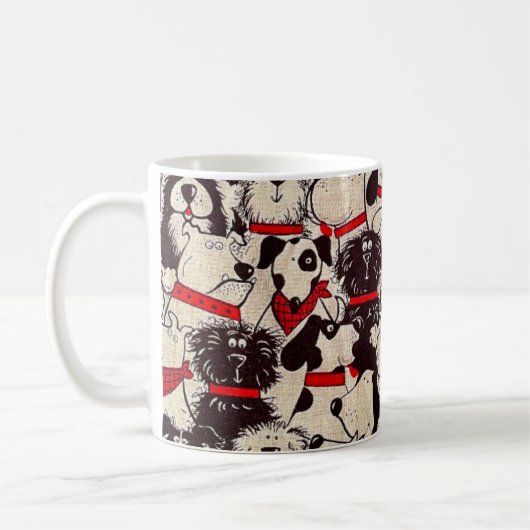 Oude Kattenstof Mok (Links)