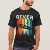 Oude Kayak, Rivier Avontuur Canoe T-shirt (Voorkant)