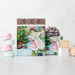 Oude keizerkerst onder de boom cadeaupapier