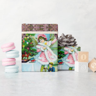 Oude keizerkerst onder de boom cadeaupapier