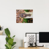 Oude kelder deur vergrendeling poster (Thuiskantoor)