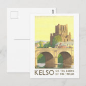 Oude Kelso Schotland Reisposter Briefkaart (Voorkant / Achterkant)
