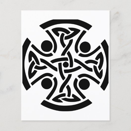Oude Keltische Kruisknoopwerk Kunst (Voorkant)