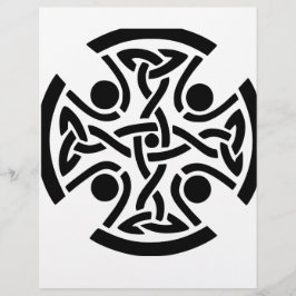 Oude Keltische Kruisknoopwerk Kunst Flyer