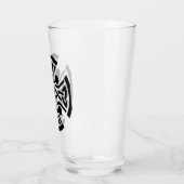 Oude Keltische Kruisknoopwerk Kunst Glas (Links)