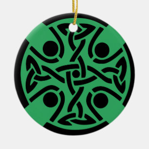 Oude Keltische Kruisknoopwerk Kunst Keramisch Ornament