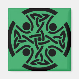Oude Keltische Kruisknoopwerk Kunst Magneet