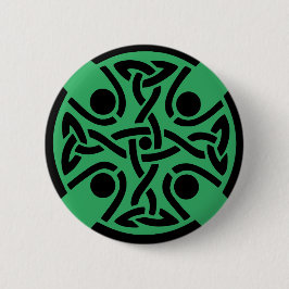 Oude Keltische Kruisknoopwerk Kunst Ronde Button 5,7 Cm
