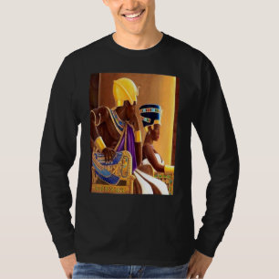 Oude Kemet 2 Egyptische Royalty Pharaoh en zijn vr T-shirt