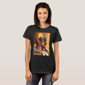 Oude Kemet 2 Egyptische Royalty Pharaoh en zijn vr T-shirt (Voorkant volledig)