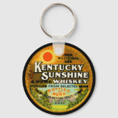 Oude Kentucky-whiskeylabel Sleutelhanger (Voorkant)