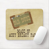 Oude kerel muismat (Met muis)