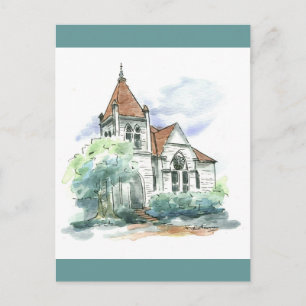 Oude kerk, Bartlett, TX Briefkaart