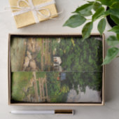 Oude kerk en brug in Beieren, Duitsland Tissuepapier (Geschenk)