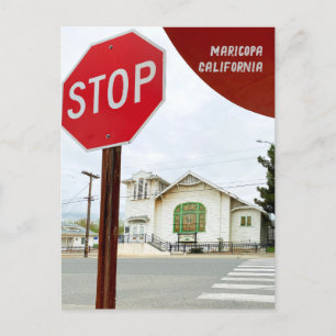 Oude kerk in Maricopa California Briefkaart