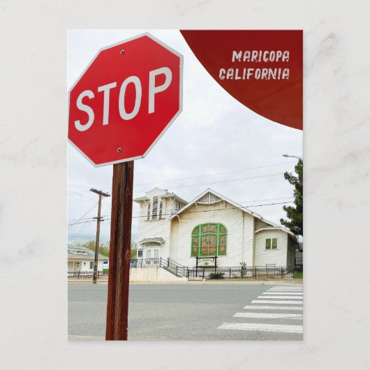 Oude kerk in Maricopa California Briefkaart (Voorkant)