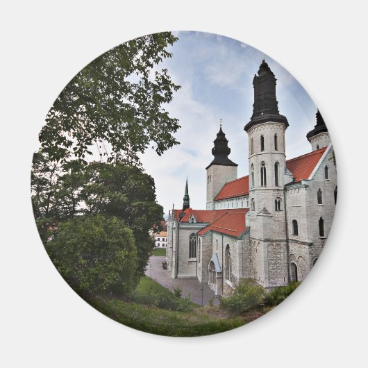 Oude Kerk in Visby Zweden Magneet (Voorkant)