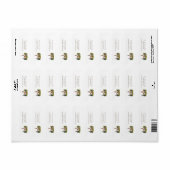Oude kerk met rode dak adres etiket (Full Sheet)