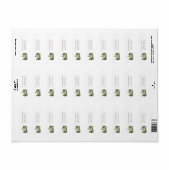 Oude Kerk met Wilde Bloemen Adres Etiket (Full Sheet)