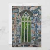 Oude kerk trouwkaart kaart (Achterkant)