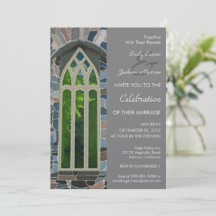 Oude kerk trouwkaart kaart
