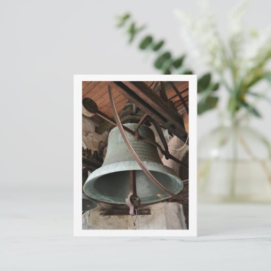 Oude kerkklok briefkaart (Staand voorkant)