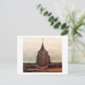 Oude kerktoren van Nuenen Van Gogh Fine Art Briefkaart (Staand voorkant)