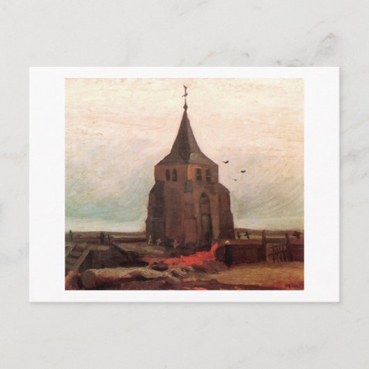 Oude kerktoren van Nuenen Van Gogh Fine Art Briefkaart (Voorkant)