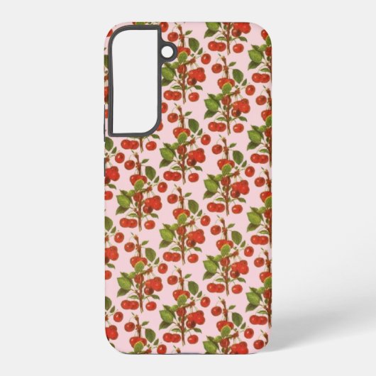Oude Kersen Behang Samsung Galaxy Hoesje (Achterkant)
