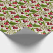 Oude Kersen Cadeaupapier (Hoek)