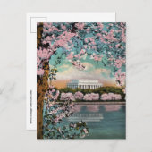 Oude Kersenbloesem Washington DC Ansichtkaart Briefkaart (Voorkant / Achterkant)