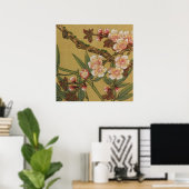 Oude Kersenbloesems Aziatische Japanse Bloemen Poster (Thuiskantoor)