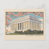 Oude Kersenbloesems bij het Lincoln Memorial Po Briefkaart (Voorkant)