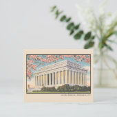 Oude Kersenbloesems bij het Lincoln Memorial Po Briefkaart (Staand voorkant)