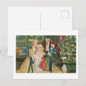 Oude kerst, beroemd feestdagenkaart (Voorkant / Achterkant)