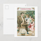 Oude kerst, beroemd feestdagenkaart (Voorkant / Achterkant)