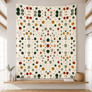 Oude Kerst Bloem Tuin Patroon Dekbed Fleece Deken