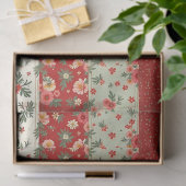Oude Kerst Bloemstuk Dekbed Patroon Decoupage Tissuepapier (Geschenk)