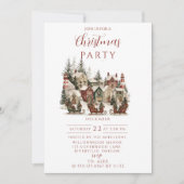 Oude Kerst Dorpsfeest Kaart (Voorkant)