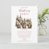 Oude Kerst Dorpsfeest Kaart (Staand voorkant)