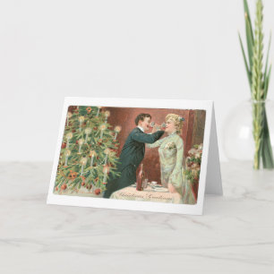 Oude kerst feestdagen kaart