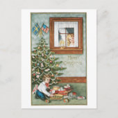 Oude kerst feestdagenkaart (Voorkant)