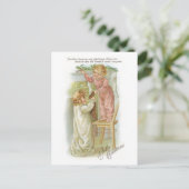 Oude kerst feestdagenkaart (Staand voorkant)