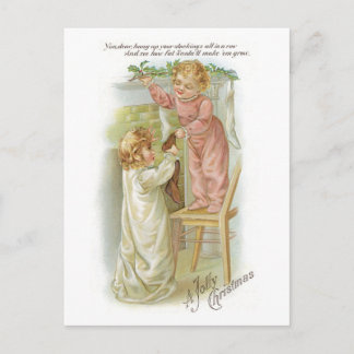 Oude kerst feestdagenkaart