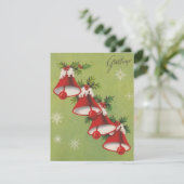 Oude Kerst Grutexamen Bellen Feestdagenkaart (Staand voorkant)