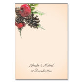 Oude Kerst Huwelijk Kaart (Achterkant)