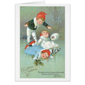 Oude kerst, ijsschaatsen